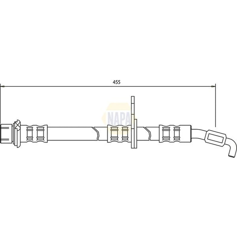 NAPA Brake Hydraulic Hose Line Front Right NBH1326