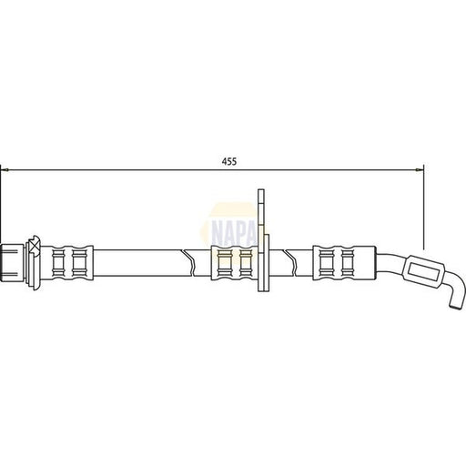 NAPA Brake Hydraulic Hose Line Front Right fits Toyota Corolla 1991-2001