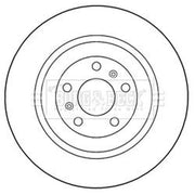 Borg & Beck Front & Rear Brake Discs & Pads fits VW Phaeton 2002-2006 5.0 6.0