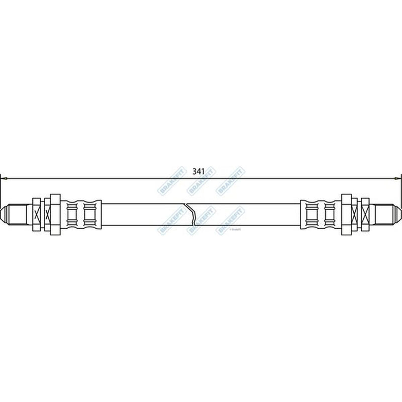 Apec Brake Hydraulic Hose Line Rear fits Ford Granada 1985-1994 2.5 2.9