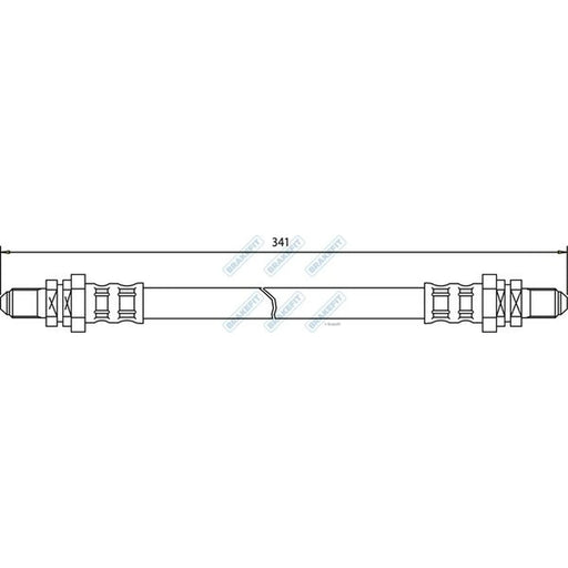 Apec Brake Hydraulic Hose Line Rear BHO4012