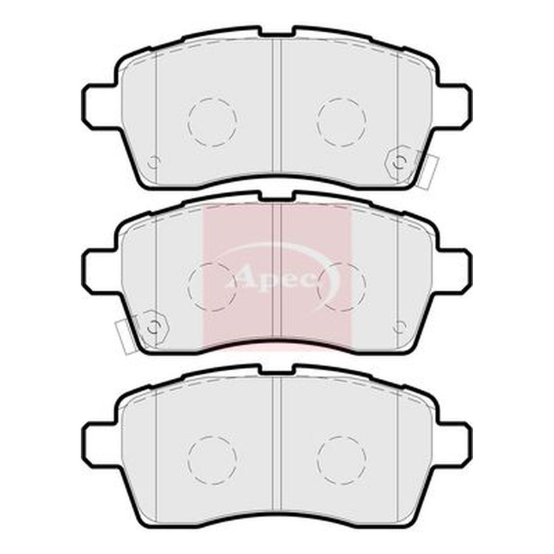 Apec Front Brake Pad Set fits Suzuki Ignis III 2016 on 1.2