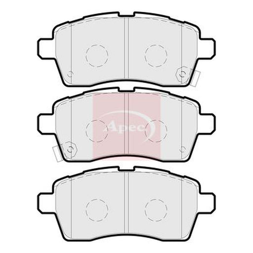 Apec Front Brake Pad Set fits Suzuki Ignis III 2016 on 1.2