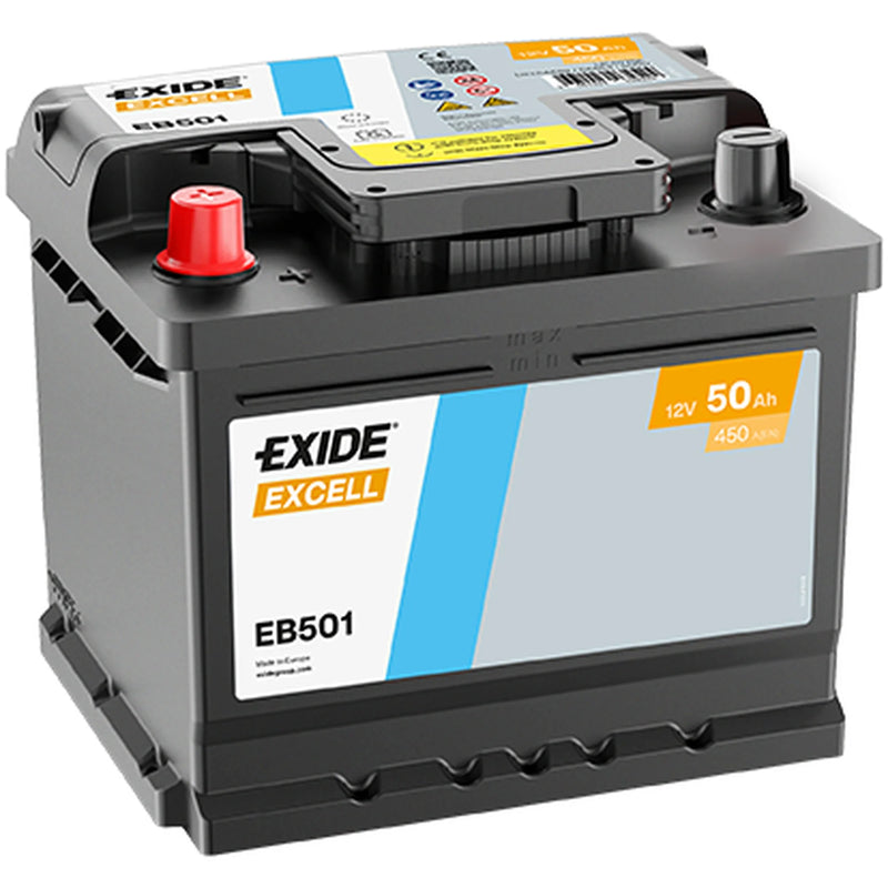 Exide Battery 12V 50Ah 450A EB501