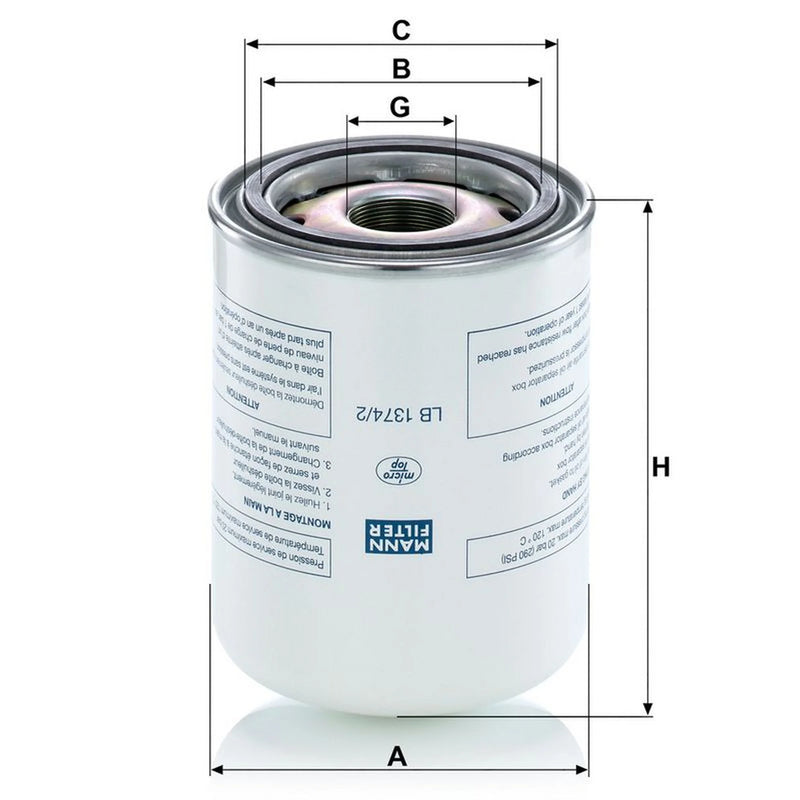 MANN-FILTER Ef 136mm LB 1374/2
