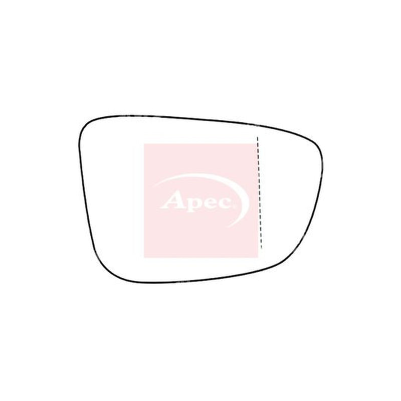 Apec Exterior Wing Mirror Glass Right fits BMW 5 2016-2023