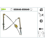 Valeo Electric Window Regulator Lifter Right Front 850649