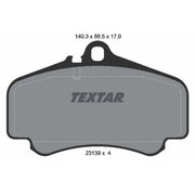 Textar Front Brake Pad Set 2313901