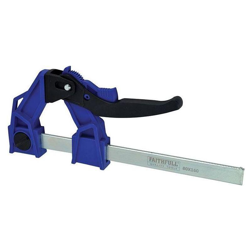 Faithfull Heavy-Duty Lever Clamp Capacity 160mm Faithfull - NN4 Online
