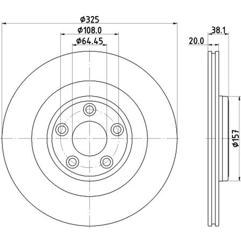 Mintex Front & Rear Brake Discs & Pads fits Jaguar F-Type 2012-2015 3.0 5.0
