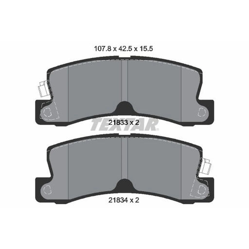 Textar Rear Brake Pad Set 2183301