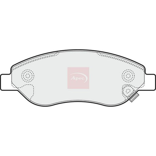 Apec Front Brake Pad Set fits Opel Corsa D 2006-2014 1.4 1.7
