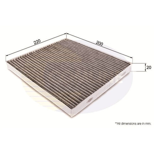 Comline Cabin Air Filter (Pollen Filter) fits Toyota Avensis 2003-2008