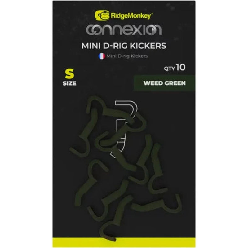 RidgeMonkey Connexion Mini D-Rig Kickers Small Weed Green - RMT345