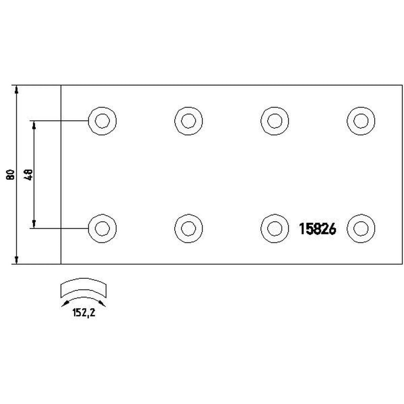 Textar Textar Cv Brake Lining Set 1582602 1582602