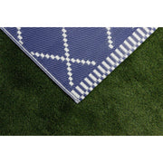 Outdoor Garden Rug Portable Mat for Decking Patio Reversible Navy 120 x 180cm Gardenwize  - Dynamic Drive