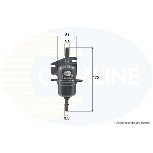 Comline Fuel Filter Element fits Fiat Palio 1996-2003 1.0 1.2 1.4 1.6