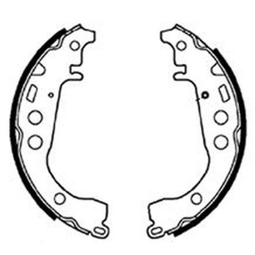 Abtex Brake Shoe Set Axle Kit fits Toyota Corolla 2001-2007 1.8