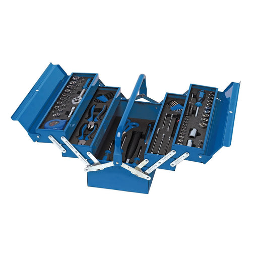 Draper Tool Kit in Steel Cantilever Toolbox (126 Piece) - TK126 - image 1