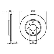 Bosch Front Brake Solid Discs & Pads fits BMW 3 1982-1993