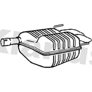 Klarius Box With Tail Pipe Rear fits Saab 9-3 2002-2015 1.9 2.2