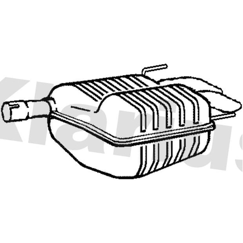 Klarius Box With Tail Pipe Rear fits Saab 9-3 2002-2015 1.9 2.2
