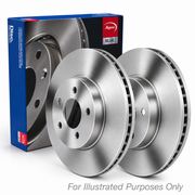 Apec 2 x Vented Rear Brake Discs SDK7383-x2