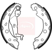 Apec Brake Shoe Set Axle Kit fits Smart Cabrio 2000-2004