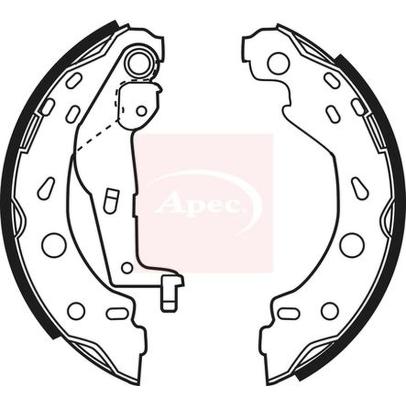 Apec Brake Shoe Set Axle Kit fits Smart Cabrio 2000-2004