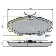 Comline Front & Rear Brake Discs & Pads fits Renault Espace 1996-2002 2.2 3.0