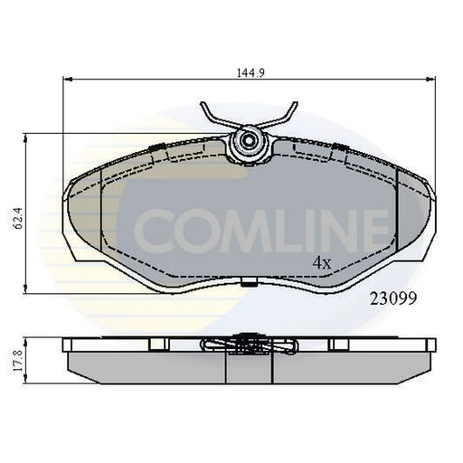 Comline Front & Rear Brake Discs & Pads fits Renault Espace 1996-2002 2.2 3.0