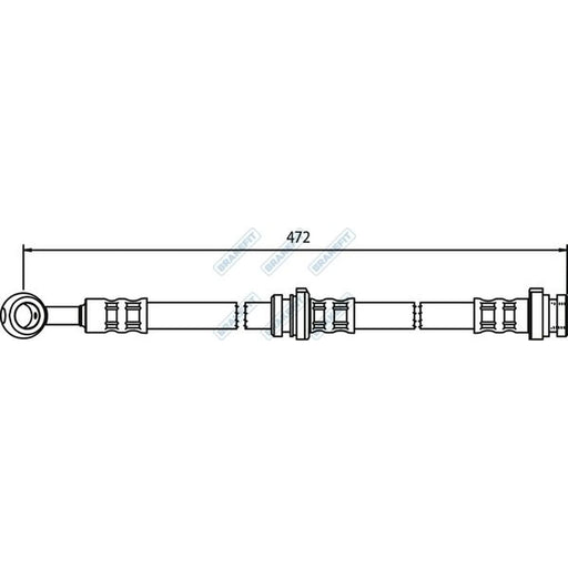 Apec Brake Hydraulic Hose Line Front BHO4094