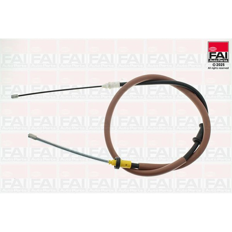FAI Handbrake Cable Right Rear fits Nissan Kubistar 2003-2009 1.2 1.5