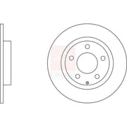 Apec Rear Brake Solid Discs & Pads fits Mazda 3 2013-2019 1.5 1.6 2.0 2.2