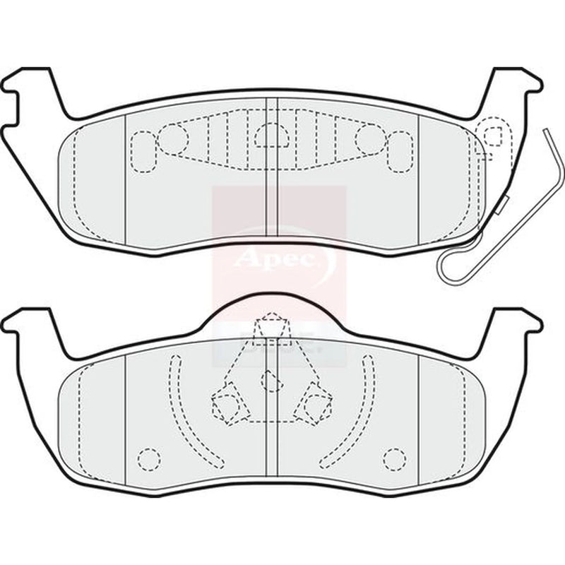 Apec Rear Brake Pad Set PD3613