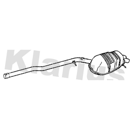 Klarius Box With Tail Pipe Rear fits Volvo XC90 I 2002-2014