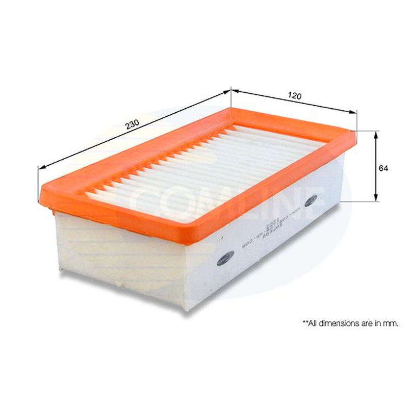 Comline Engine Air Filter fits Renault Twingo II 2007-2014 1.2