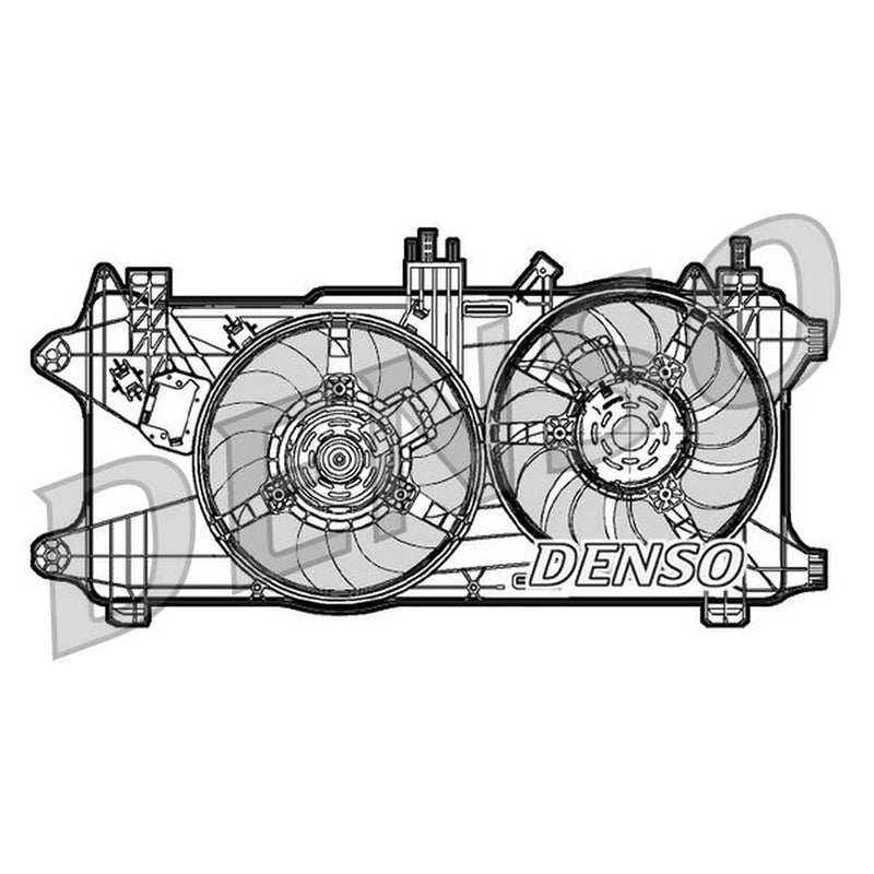 Denso Engine Cooling Fan fits Fiat Doblo 2003 on 1.9