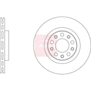 Apec 2 x Vented Front Brake Discs DSK4043-x2
