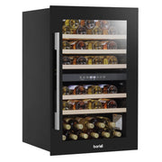 Baridi Wine Cooler 57 Bottles Dual Zone DH118 Black