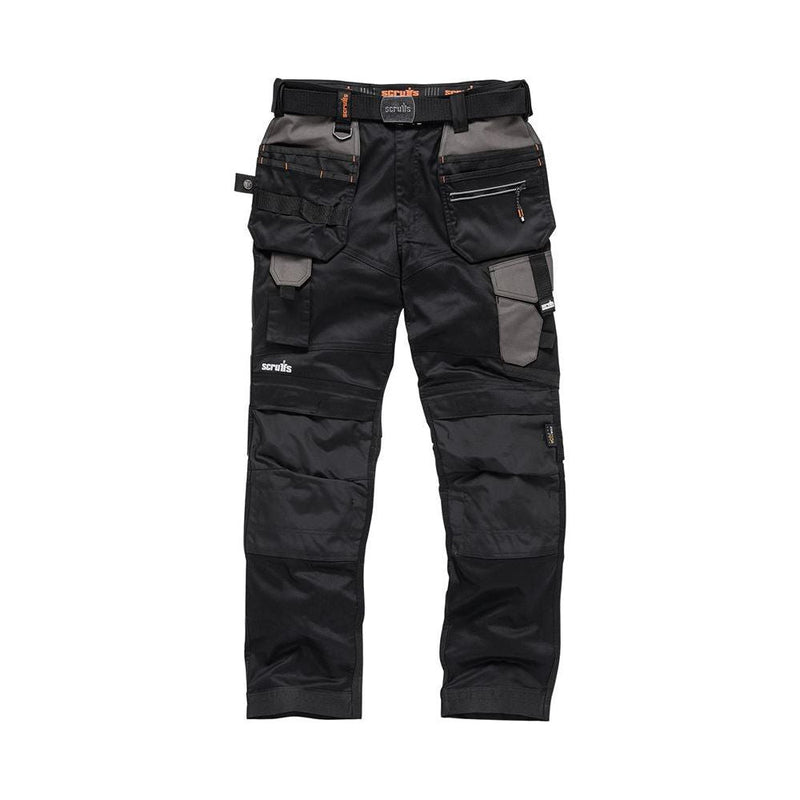 Scruffs Pro Flex Holster Trousers Black 32L Scruffs - Dynamic Drive