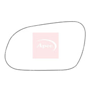 Apec Exterior Wing Mirror Glass Left fits VW Fox 2005-2011 1.2 1.4