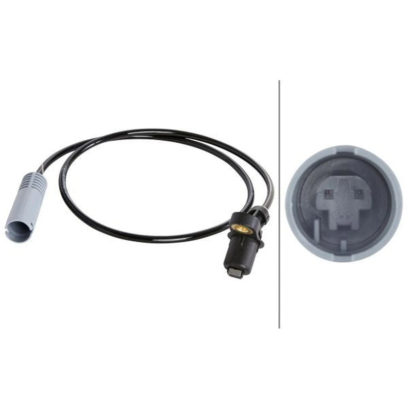 Hella ABS Wheel Speed Sensor Rear fits BMW 3 1990-1999 3.0 3.2
