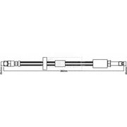 Borg & Beck Brake Hydraulic Hose Line Front Right BBH8298