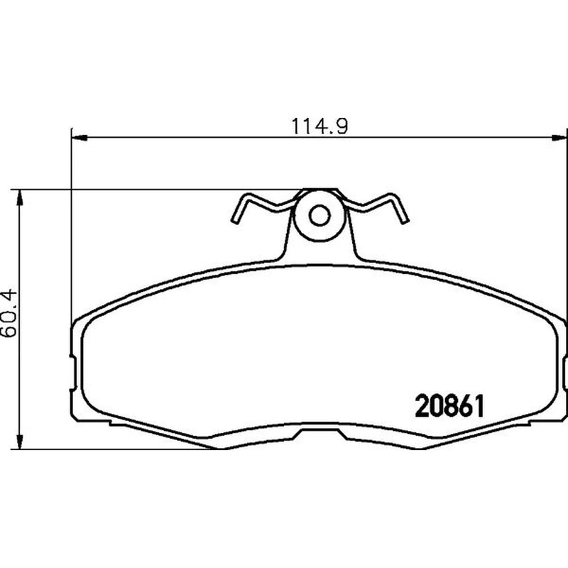 Mintex Front Brake Pad Set fits Ford Sierra I 1982-1986 1.3 1.6