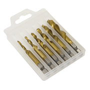 Sealey AK3025 6 Piece Combination Drill & Tap Set for Hand Drill