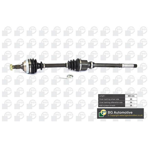 BGA CV Drive Shaft Driveshaft Front Right fits Citroën Berlingo First 1996-2011