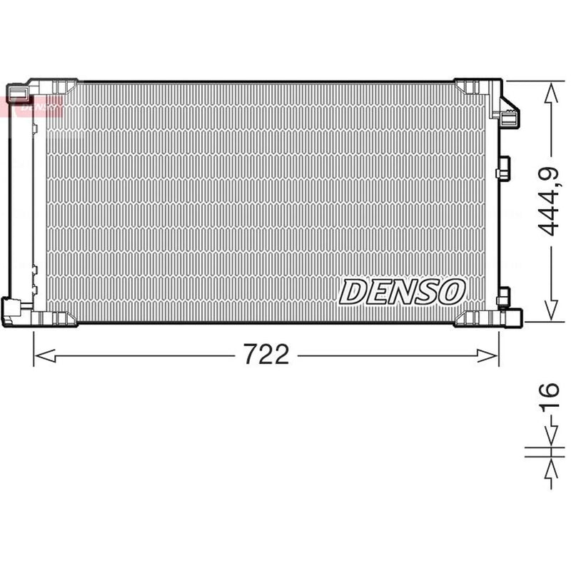 Denso Air Conditioning Condenser fits Lexus Nx 2014 on