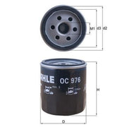 Mahle Engine Oil Filter OC 976