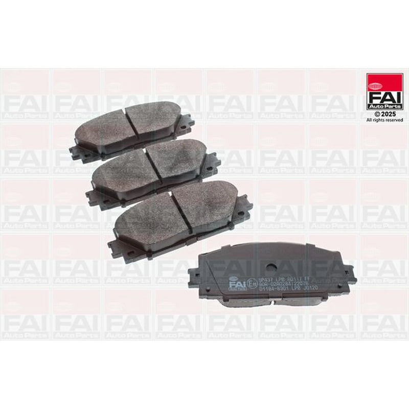 FAI Front Brake Pad Set fits Toyota Yaris/Vitz 2005-2012 1.0 1.4